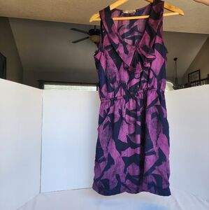 Sz M Lush VTG colorful MINI dress with pockets